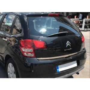 A&G Tuning Cıtroen C3 Krom Bagaj Alt Çıta Formlu 2010-2015 Paslanmaz Çelik
