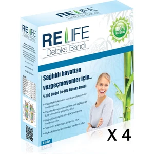 Re-Life Detoks Bandı Natural Detoks Ayak Bandı 4 Kutu (32 Bant)