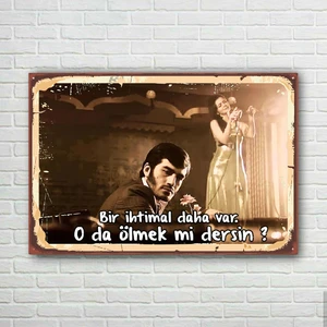 Trend Poster Ezel Dayı Retro Ahşap Poster
