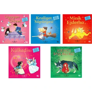 Kırmızı Başlıklı Kız - Külkedisi - Minik Ejderha - Kraliyet Süpürgesi - Uyuyan Güzel 5'li Masal Seti