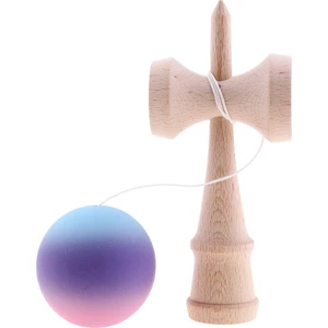Kendama Tam Boy, Mor Mavi Pembe Renkli - Sağlam Ahşap - Daha Iyi El ve Ye Koordinasyonu Oluşturmak Için Klasik Beceri Oyunu (Yurt Dışından)