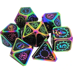 Polyhedral Çok Taraflı Çinko Alaşımlı Zar Için Dragon Ölçekler Dnd Tahta Oyunları 18 (Yurt Dışından)