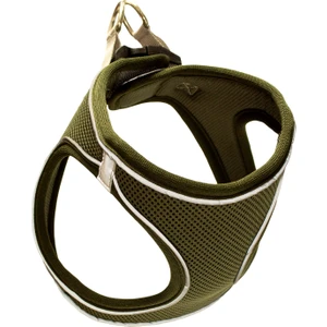 Air Mesh Kedi Köpek Göğüs Tasması Çift Reflektörlü, Terletmeyen Haki / Khaki
