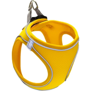 Air Mesh Kedi Köpek Göğüs Tasması Çift Reflektörlü, Terletmeyen Neon Sarı / Neon Yellow