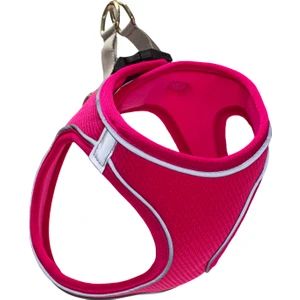 Air Mesh Kedi Köpek Göğüs Tasması Çift Reflektörlü, Terletmeyen Neon Pembe / Neon Pink