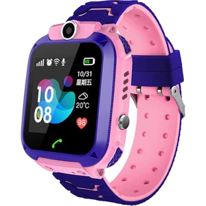 Q12B Akıllı Izle Dokunmatik Ekran Gps Telefon Çağrı Su Geçirmez Akıllı Bilezik Pembe (Yurt Dışından)
