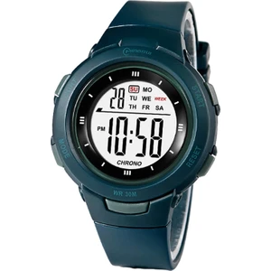Spor Dijital Izle Açık Su Geçirmez Bilek Izle Alarm Kronometre Hediye ile Koyu Yeşil (Yurt Dışından)