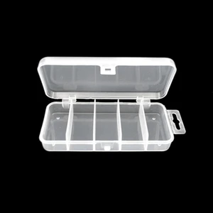 Plastik Olta Takımı Kutusu 5-Slots Kanca Lures Saklama Kutusu Organizatör Aracı (Yurt Dışından)