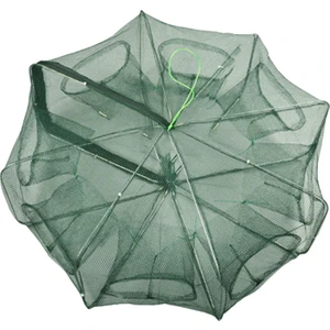 1 Parça Balıkçılık Tuzak Otomatik Örgü Plastik Karides Yetişkinler Için Balıkçılık Severler 8 Delik (Yurt Dışından)