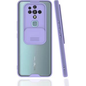 Tecno Camon 16 Kılıf Platin Kamera Korumalı Sürgülü Ultra Ince Silikon Kapak