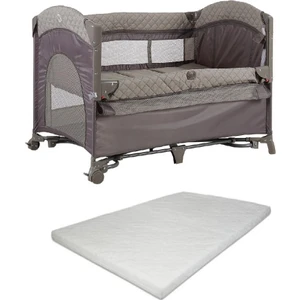 Miami Basic Anne Yanı Oyun Parkı Park Yatak 70X110 Bej +Yatak 8041