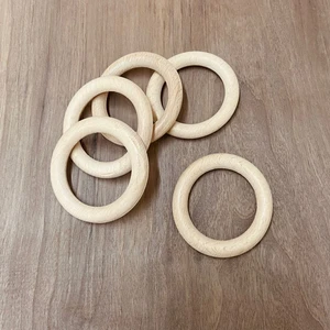 Ahşap Halka 7 cm 5 Adet