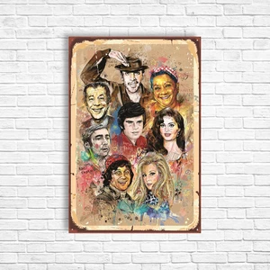 Trend Poster Yeşilçam Retro Ahşap Poster