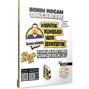 Benim Hocam Yayınları  Tüm Adaylar İçin Taktiklerle Mantık Kümeler Veri İstatistik Konu Anlatımlı Soru Bankası Fasikülü