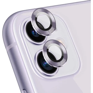 Apple iPhone 11 Tekli Kamera Lens Koruma Camı Lila