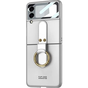 Samsung Galaxy Z Flip 3 Kılıf Ring Fall Platinum Lila