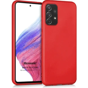 Matte Silicone Samsung Galaxy A73 5g Kılıf Kırmızı