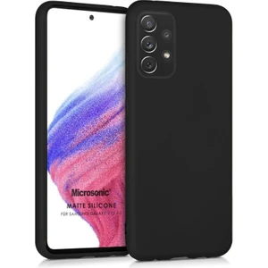 Matte Silicone Samsung Galaxy A73 5g Kılıf Siyah