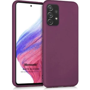 Matte Silicone Samsung Galaxy A73 5g Kılıf Mor
