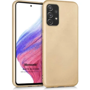 Matte Silicone Samsung Galaxy A73 5g Kılıf Gold