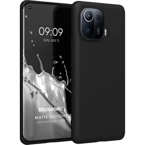 Matte Silicone Xiaomi Mi 11 Pro Kılıf Siyah