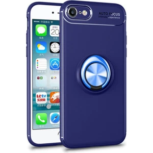 Apple iPhone Se 2022 Kılıf Kickstand Ring Holder Lacivert