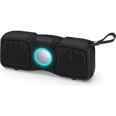 New Rixing NR-9011 Taşınabilir Kablosuz Bluetooth Destekli Hoparlör - Siyah (Yurt