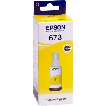 Epson T673 Sarı Şişe Mürekkep Kartuş