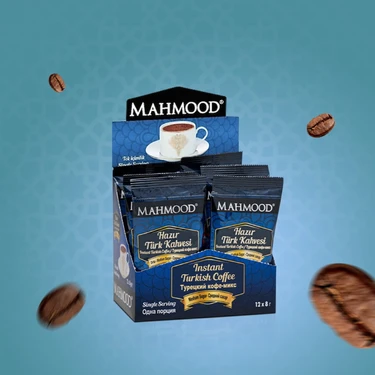 Mahmood Coffee Orta Şekerli Hazır Türk Kahvesi 12 Adet x 8