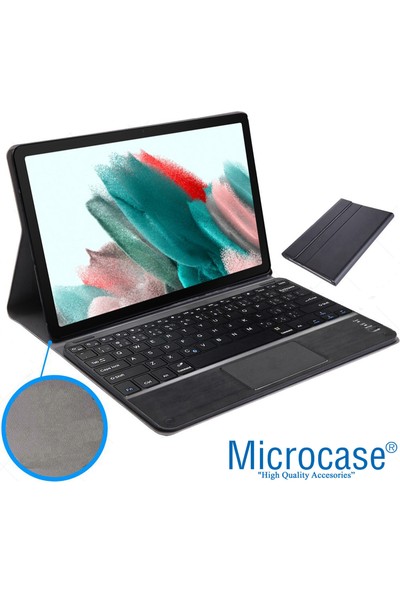 Microcase Samsung Galaxy Tab A8 SM-X200 10.5 (2021) Bluetooth Touchpad Klavye + Standlı Kılıf - Bkk5