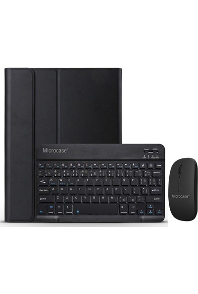 Microcase Samsung Galaxy Tab A8 SM-X200 10.5 (2021) Bluetooth Klavye ve Mouse + Standlı Kılıf - Bkk6