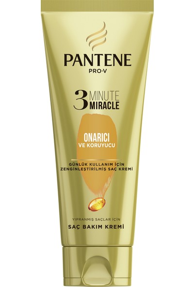 Pantene 3 Minute Miracle 200 ml Onarıcı ve Koruyucu Bakım Saç Bakım Kremi
