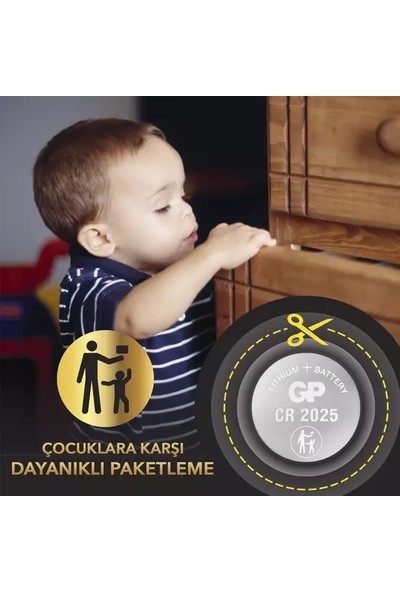 Gp Cr2025 3V Lithium 5Li Kartela