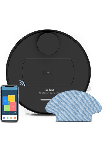 Tefal RG7675 X-Plorer Serie 75 Mop Özellikli Akıllı Robot Süpürge Evcil Hayvan Dostu - 2211400962