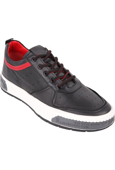 Scootland Marcomen 15025 Sneaker Siyah-Kırmızı Ayakkabı