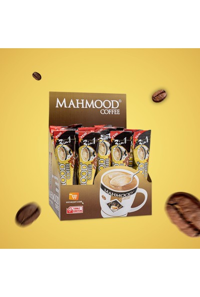 Mahmood Coffee 3ü1 Arada Sütlü Köpüklü 18 gr 48'li