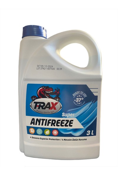 Aracınız İçin En İyisi T-Rax Süper Mavi Antifriz -37 Derece Son Teknoloji 3 Litre 2021 Üretim