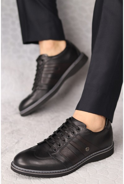 Güvenal Erkek Siyah Günlük Kumaş Pantolon Için Klasik Ayakkabı