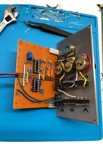 Alfa 4 Vco 15HP Eurorack Panel Plastik Aparat