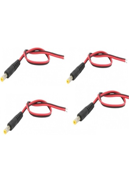 5 Adet Güvenlik Kamerası 12V Dc Erkek Power Jack Dc Jak Kablo Bağlantı Kablosu