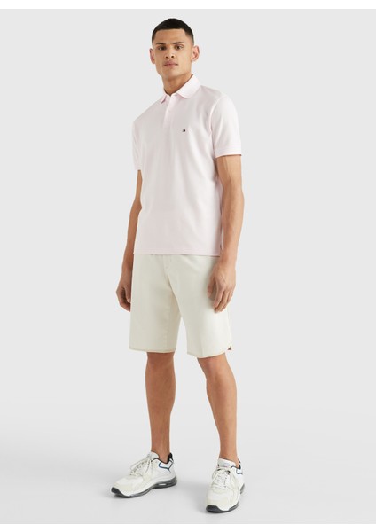 Polo Yaka Regular Fit Düz Pembe Erkek T-Shirt - MW0MW17770TOG indirimleri