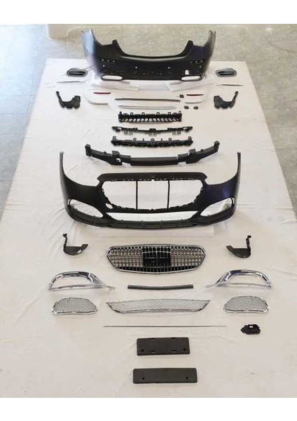 Mercedes w223 maybach body kit tampon seti komple 2021+