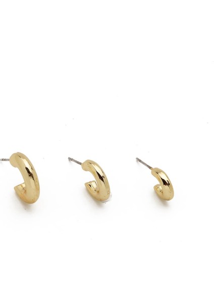 Gold Minimal Küpe Seti