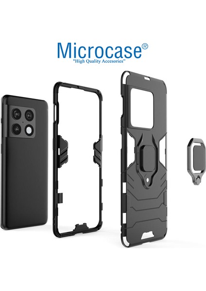 Oneplus 10 Pro Batman Serisi Yüzük Standlı Armor Kılıf - Siyah indirimleri