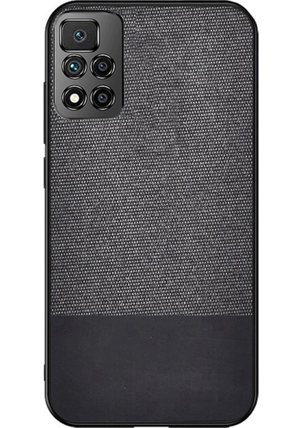 Xiaomi Poco M4 Pro 5g Fabrik Serisi Kumaş ve Deri Desen Kılıf