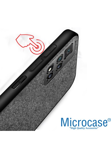 Xiaomi Poco M4 Pro 5g Fabrik Serisi Kumaş ve Deri Desen Kılıf modelleri