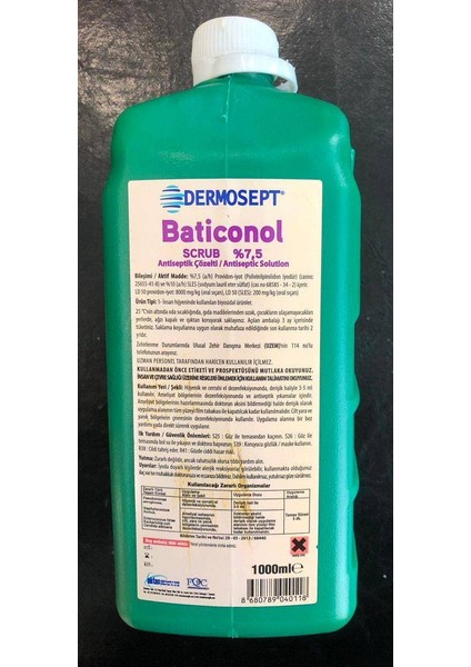 Dermosept Baticonol Scrub 1 Lt