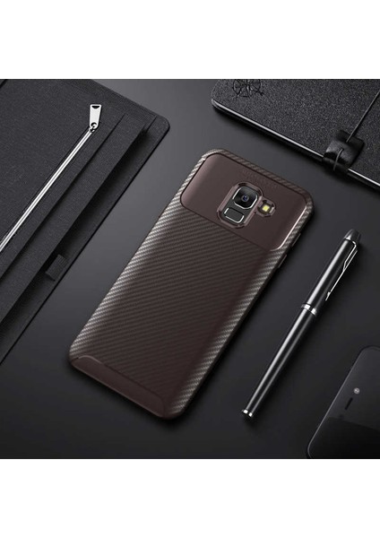 Samsung Galaxy J6 Kılıf Antişok Karbon Regnor Antişok Karbon Silikon