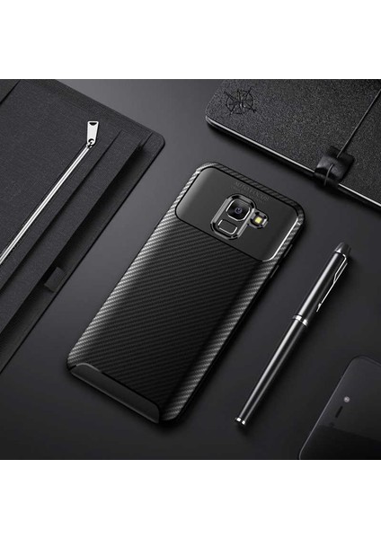 Samsung Galaxy J6 Kılıf Antişok Karbon Regnor Antişok Karbon Silikon