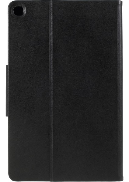 Galaxy Tab A 10.1 Için Standlı Deri Tablet Kılıfı - Siyah (Yurt Dışından)